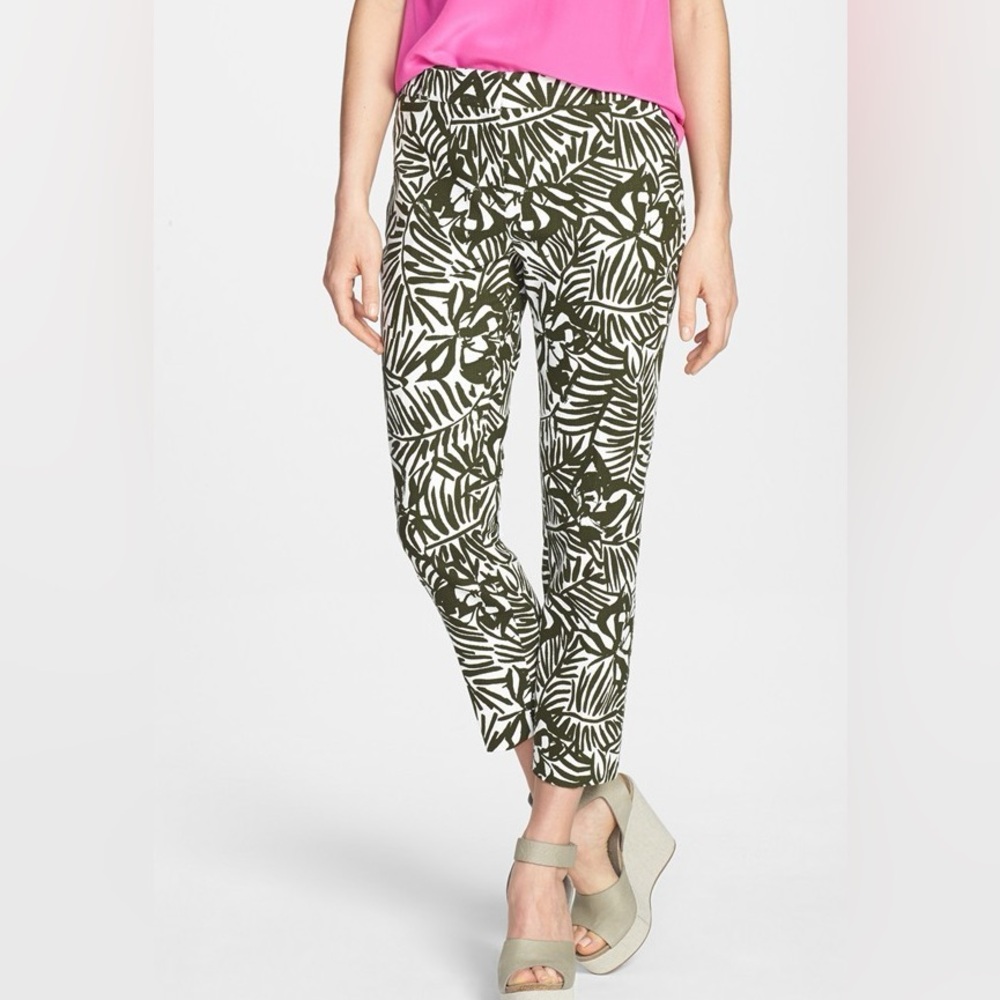 Kate Spade Orchid Jackie Havana Cropped Pants Sz 10